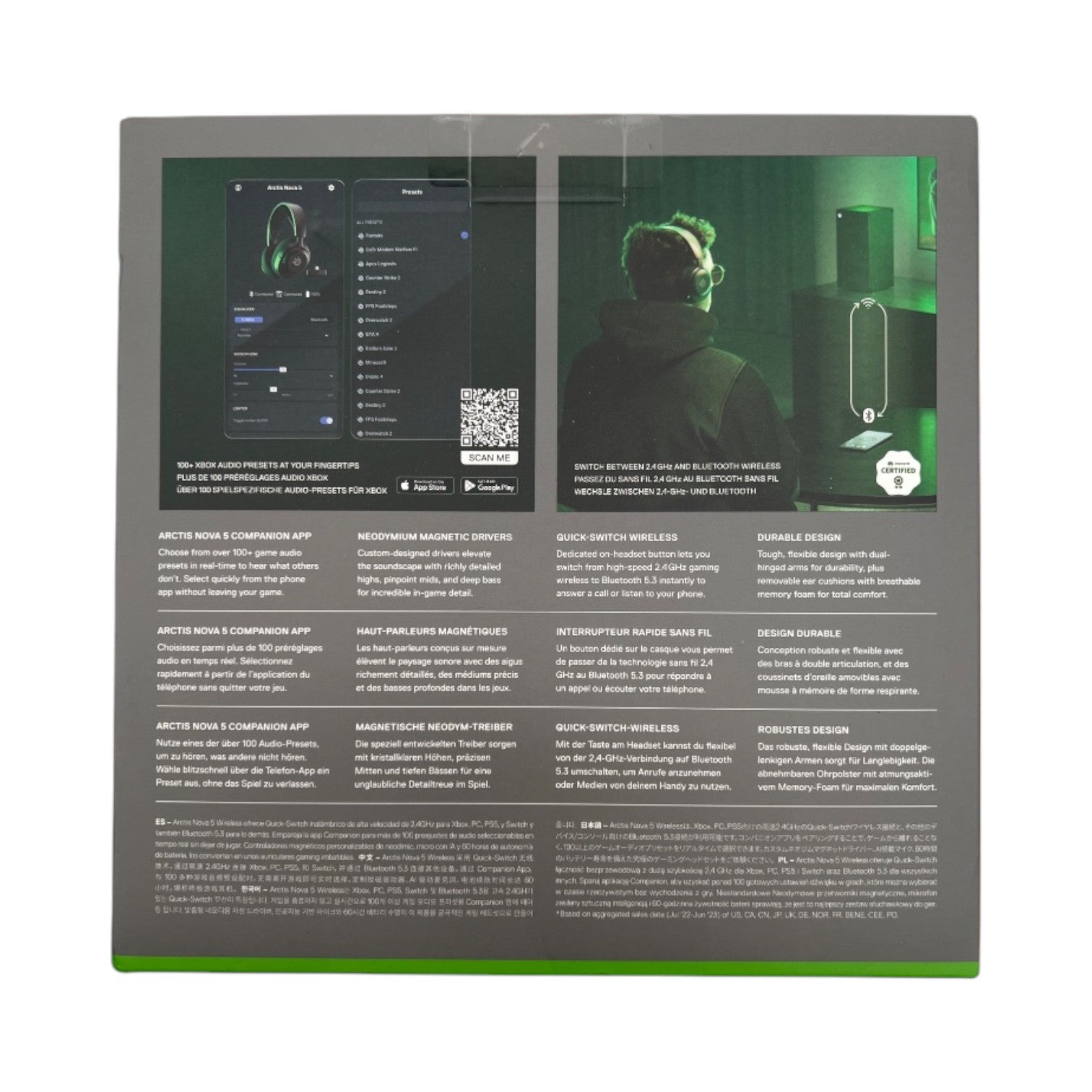 SteelSeries Arctis Nova 5X Wireless Gaming Headset - Black