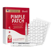 BLORFO- Hydrocolloid Acne Patches Set with 4.5ml Liquid Pimple Patch | 144 count