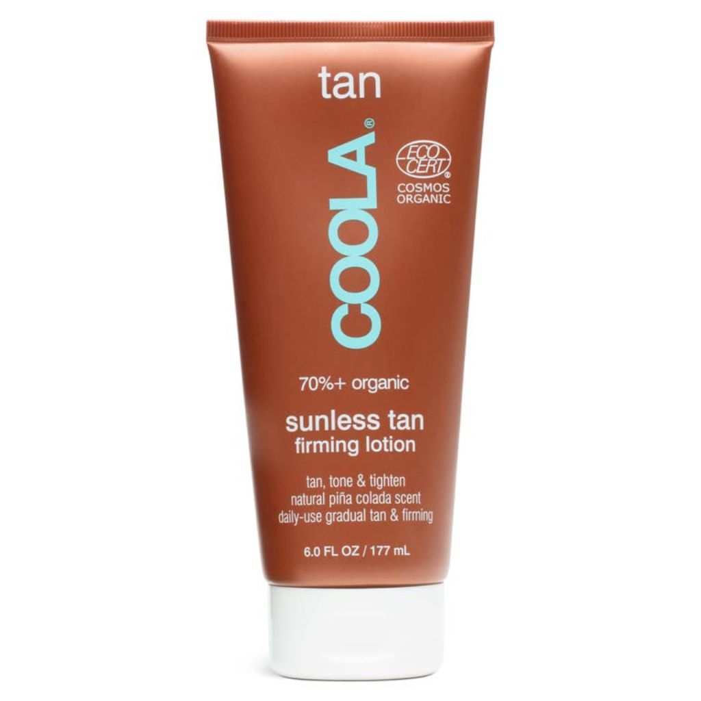 COOLA Organic Sunless Tanning Lotion  Self Tan Firming Lotion & Skin Care  Piña Colada  6 fl oz