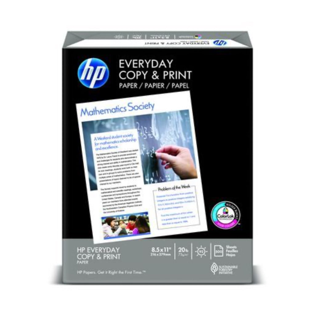 HP Copy & Print 20lb Printer Paper, 8.5 x 11, 1 Ream (500 Sheets)