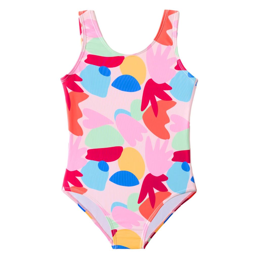 Angel season Toddler Girls One Piece Swimsuit, Floral Pink Flower - Size 2T 3T