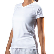 Kanu Surf Women's Solid Swim Tee, White, Small