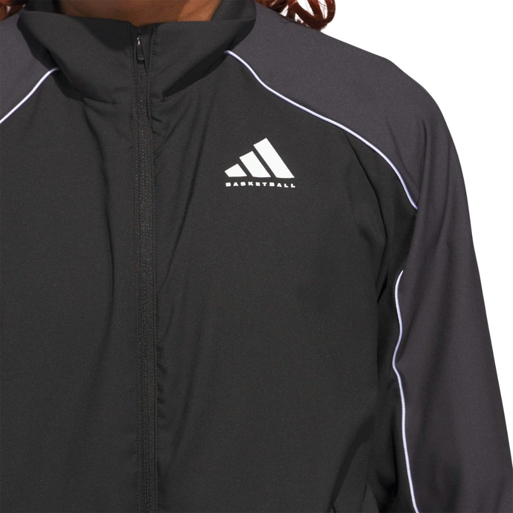 Adidas Women's Crazylite Basketball Jacket, Black/Carbon, XXL