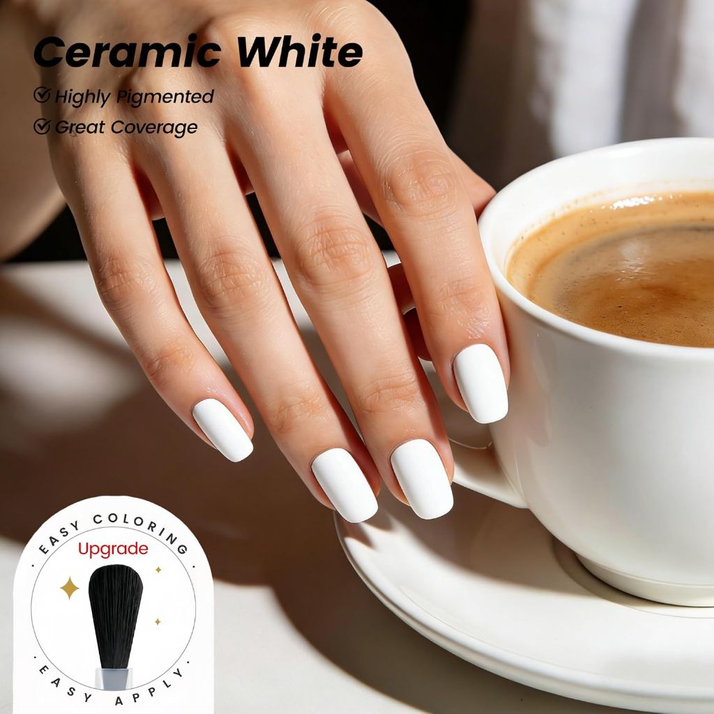 YTD Likomey White Gel Nail Polish,15ml | 0.5 Fl Oz CS001