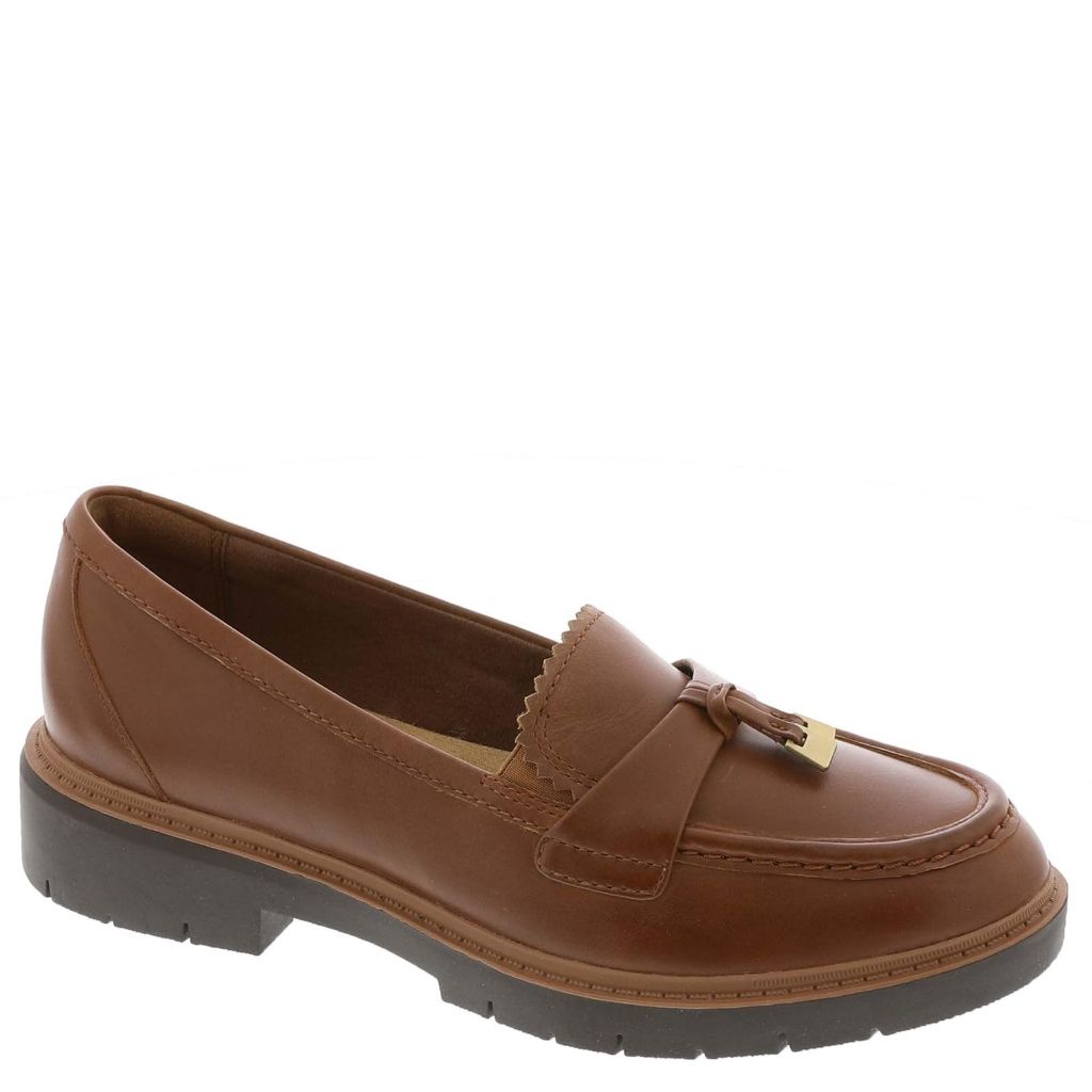 Clarks Women's Westlynn Bella Loafers -Tan Leather, Size 7.5