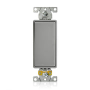 Leviton 20 Amp, 120/277 Volt AC, Lev-Lok Decora Plus Rocker Switch, 3-Way, Industrial Grade, Self Grounding, M5623-GY, Gray