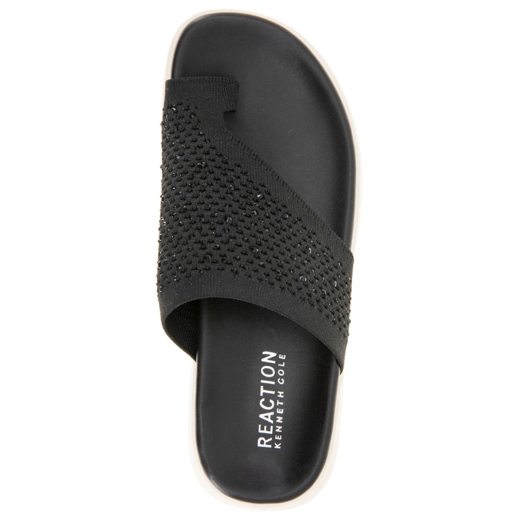 Kenneth Cole Women's Teffi Flip-Flop Sandal in Black Size 10 Medium