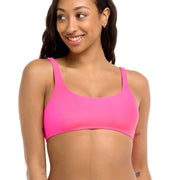 Body Glove Women's Standard Smoothies Lolah Solid Bikini Top with Tie Front Detail