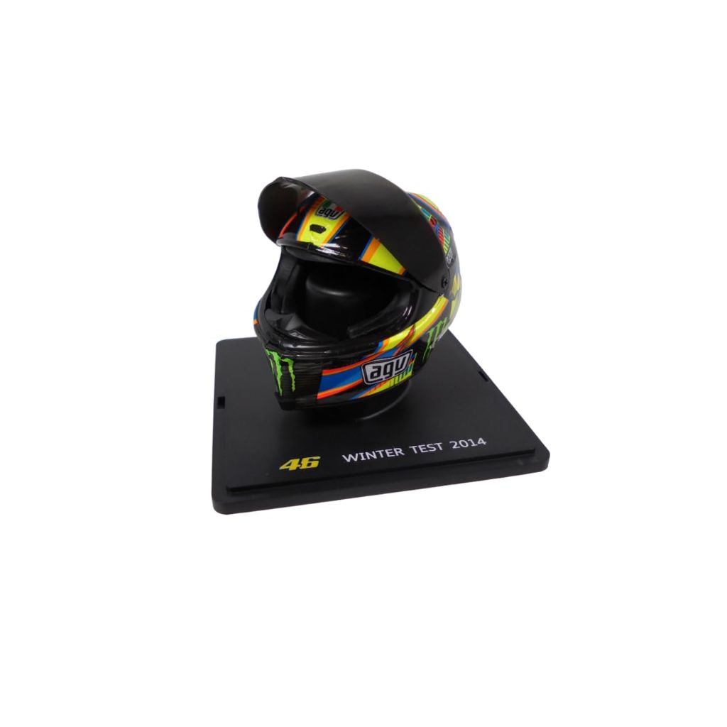 - Valentino Rossi Moto GP Winter Test 1/5 Scale Helmet 2014 Season Compatible with Yamaha YZR-M1 - CR042