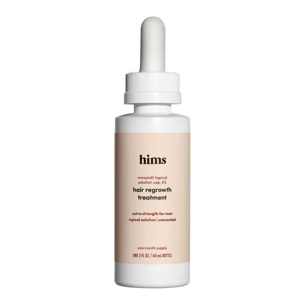 Hims Topical Minoxidil Solution, 5% - Extra Strength Hair Growth Treatment for Men - Unscented