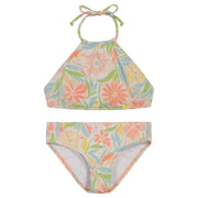 Billabong Girls' Two-Piece Bikini Swimsuit Set, Dusk Blue - size 4