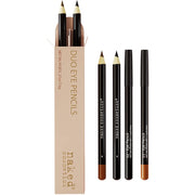 Naked Cosmetics Black Eyeliner & Brown Eyeliner Pencil for Makeup - Set of 2
