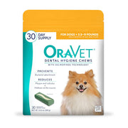 OraVet Dental Care Hygiene Fresh Chews for Extra-Small Dogs (3.5 - 9lbs) - 30 Count