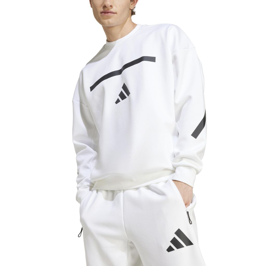 SZ XLT, Adidas Men's Z.N.E. Sweatshirt | White