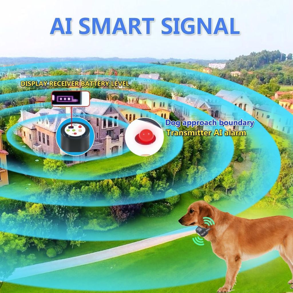 Plkm Wireless Dog Fence 2026 Newest Pet Electric Intelligent Containment System