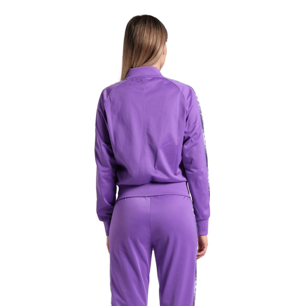 ARENA Women's Icons Relax IV Team Jacket Full-Zipper Regular Fit, Violet/Multi/Violet, Large