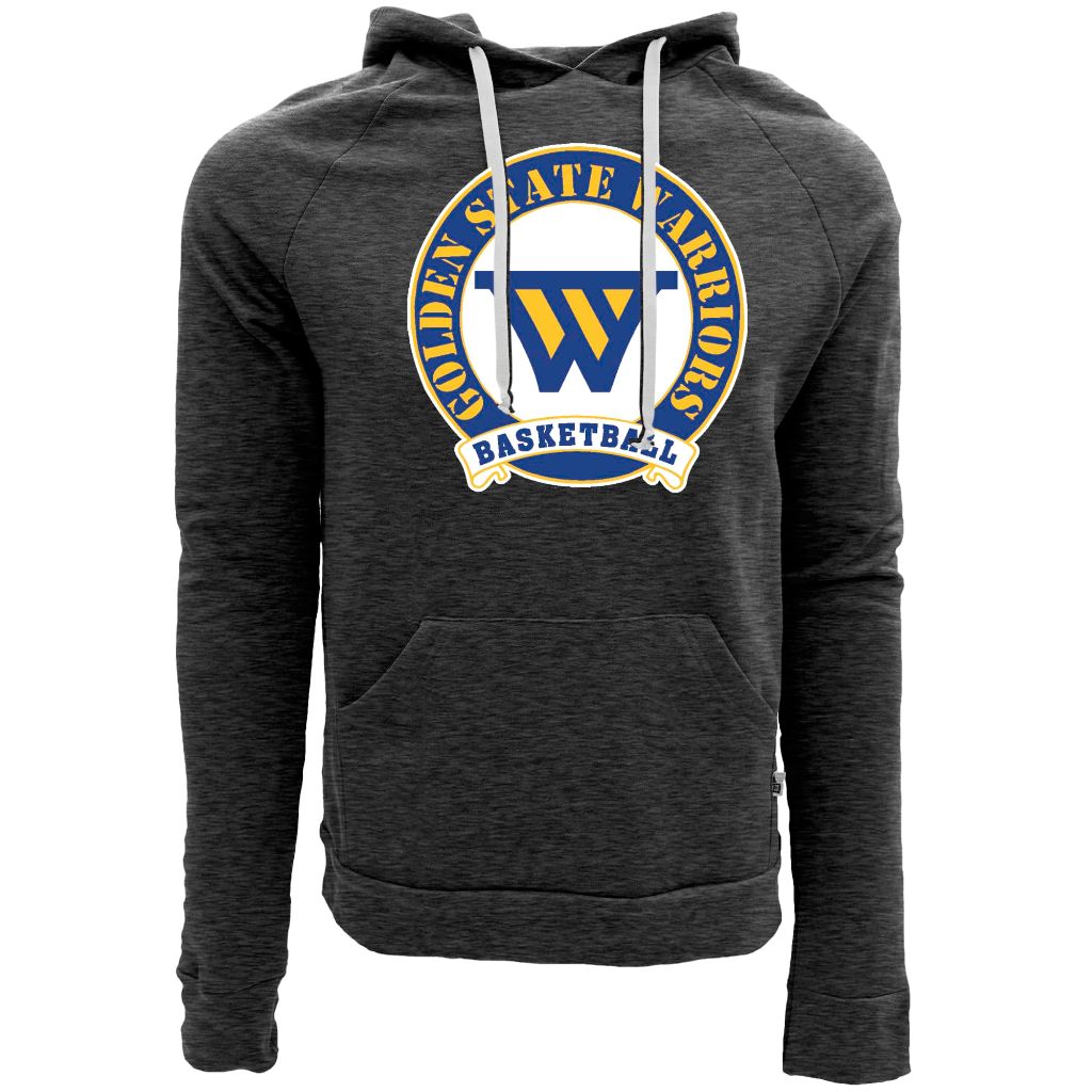 Golden State Warriors NBA Officially Licensed Tri-Blend Hooded Sweatshirt Black, XX-Large
