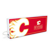 SOAR NHL LED Ambience Light Box: Elevate Your Space with Officially Licensed Wall Décor, Calgary Flames