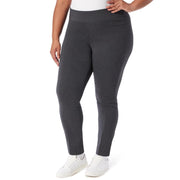 Gloria Vanderbilt - Women's Pull On Trouser, Mid Rise Slim Straight Leg Pant