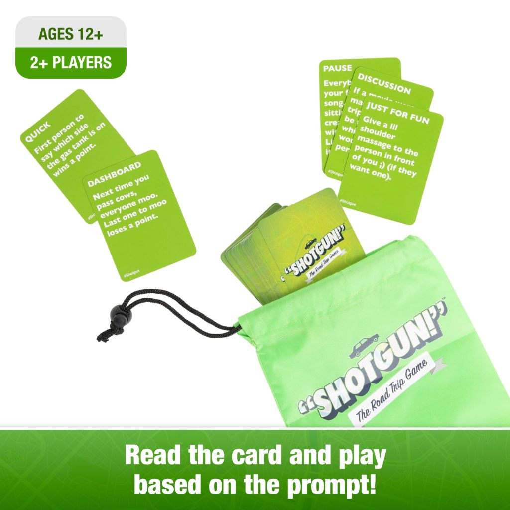 WHAT DO YOU MEME? Shotgun! - The Road Trip Car Game for Families