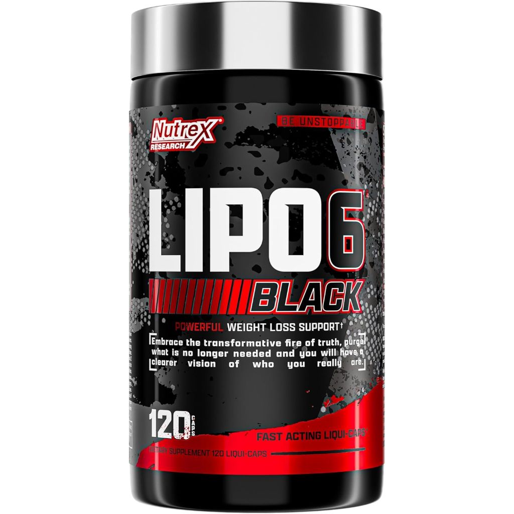 Nutrex Lipo-6 Black Max Strength Fat Burner  - 120 Capsules