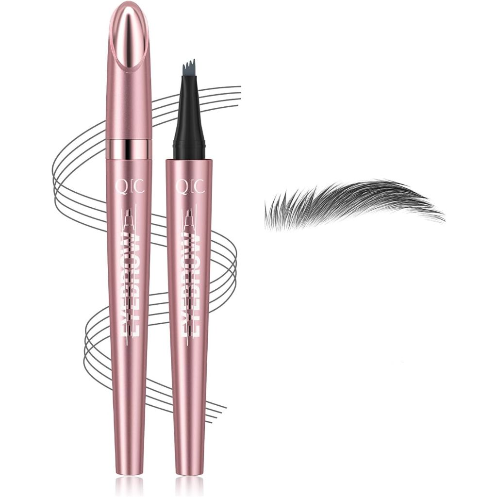 Microblading Eyebrow Pen, Eyebrow Pencil with 4-Fork Tip Magic Brow Tattoo Pencil