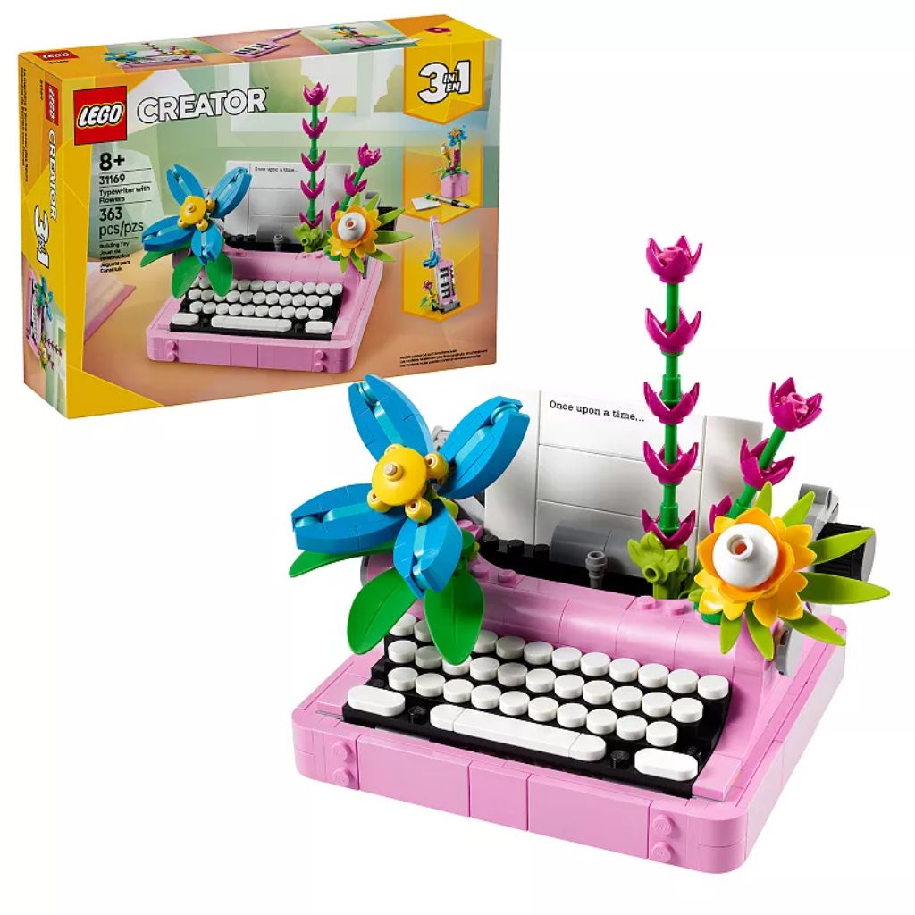 LEGO Creator 3-in-1 Typewriter with Flowers Building Set 31169