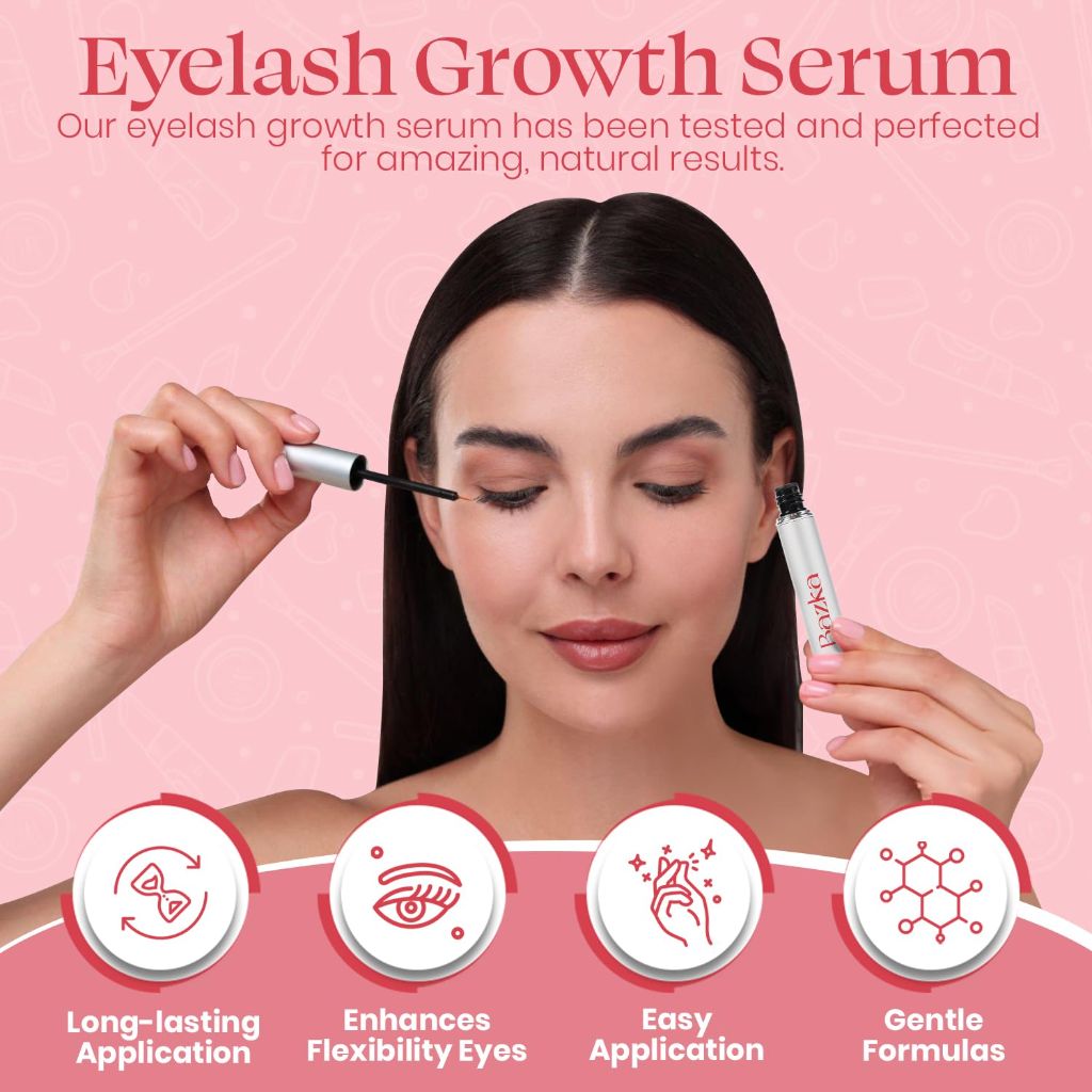 Bazka Eyelash Serum : Enhance Lash Growth & Thickness (3.5mL)
