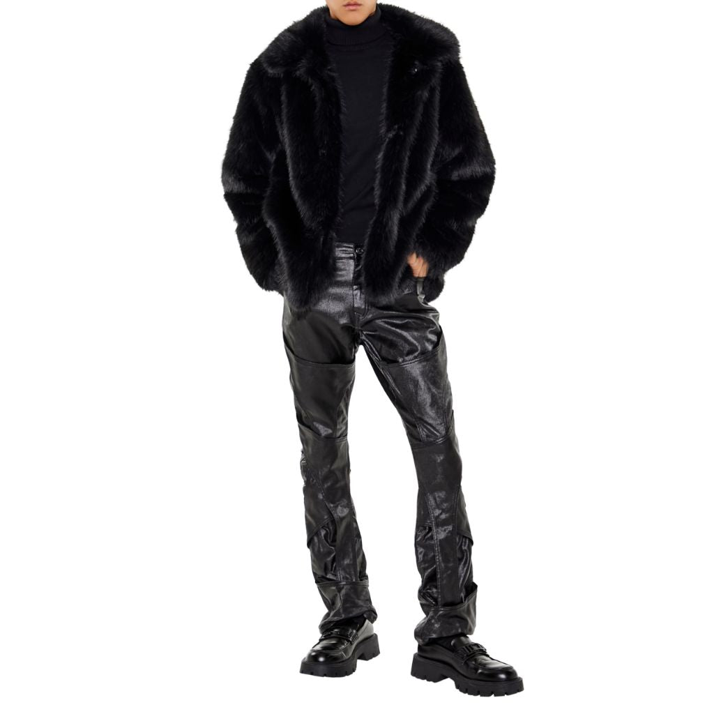 SZ 31, Forever 21 Men's Mid-Rise Flare Jeans | Black