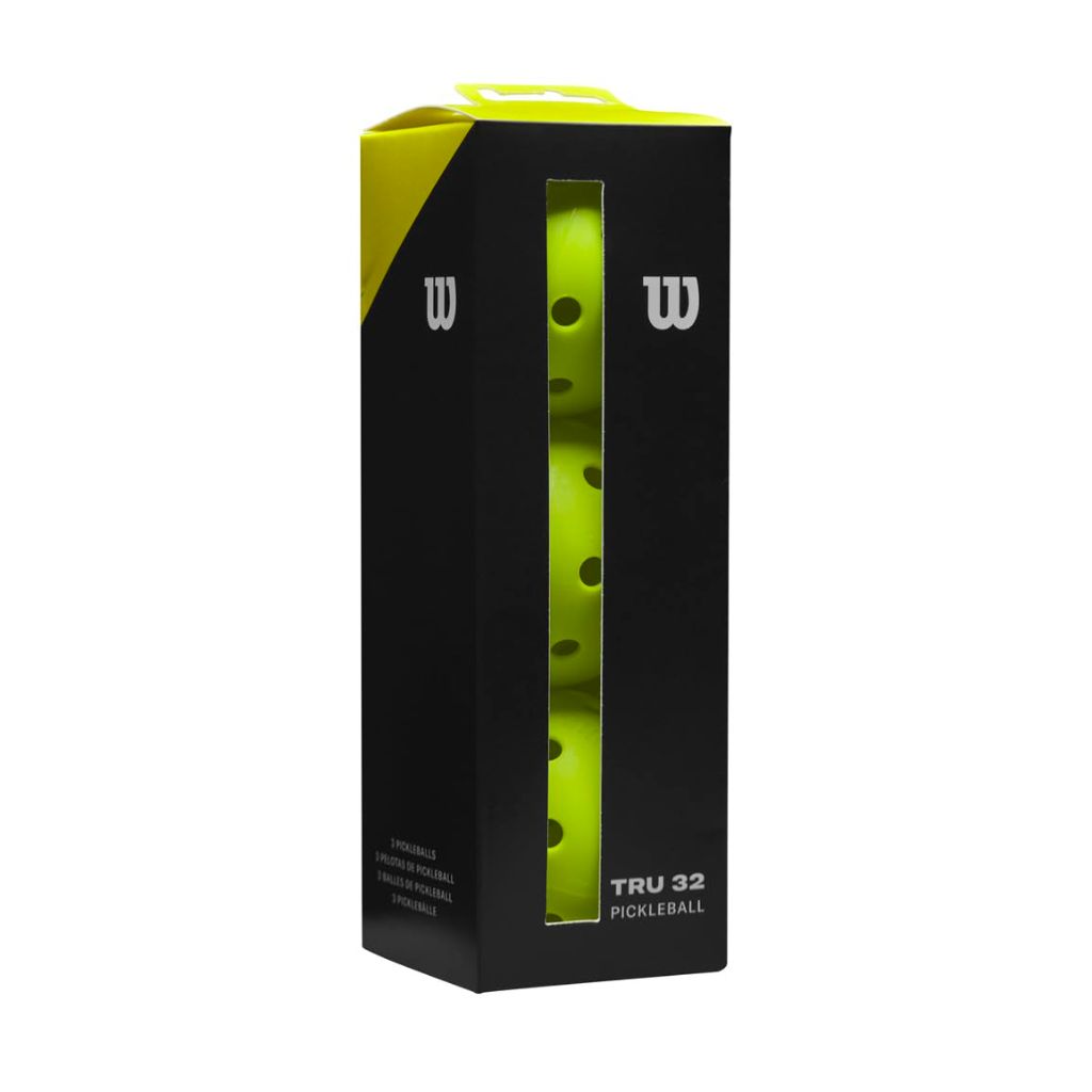 WILSON TRU 32 Indoor Pickleballs - 3 Pack, Orange