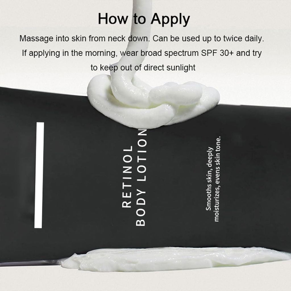 Qynar Retinol Body Lotion 50g - Firming Cream for Crepey Skin & Stretch Marks