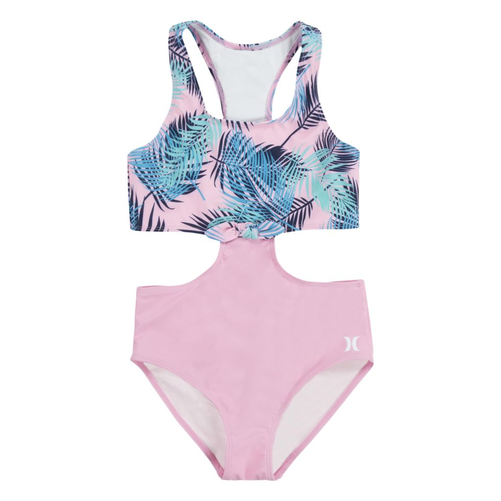 SZ S(7) Hurley - 1-Piece Cut Out Swim Suit | Pink
