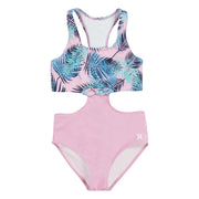 SZ S(7) Hurley - 1-Piece Cut Out Swim Suit | Pink