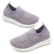 Apawwa Boys Girls Sneakers Kids Slip On Shoes Purple Size 21