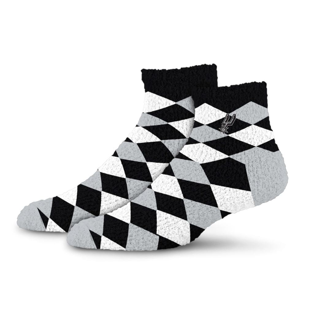 SZ OSFM For Bare Feet NBA SAN ANTONIO SPURS Super Cozy Sleep Soft Sock Team Color