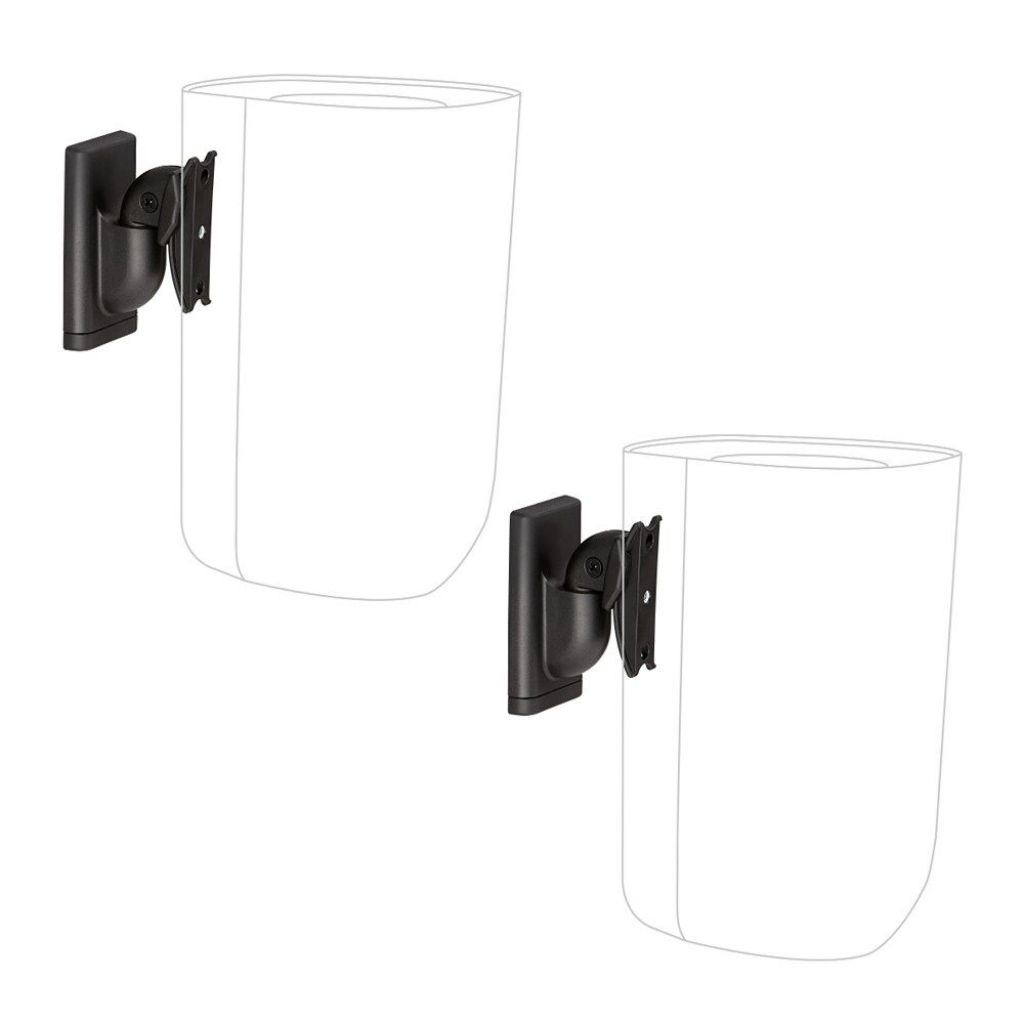 Sanus Universal Pair Fixed Indoor Wall Speaker Mount Fits TVs up to 102-in (Hardware Included)