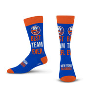 For Bare Feet NHL NEW YORK ISLANDERS Best Team Ever Crew Sock Team Color OSFM