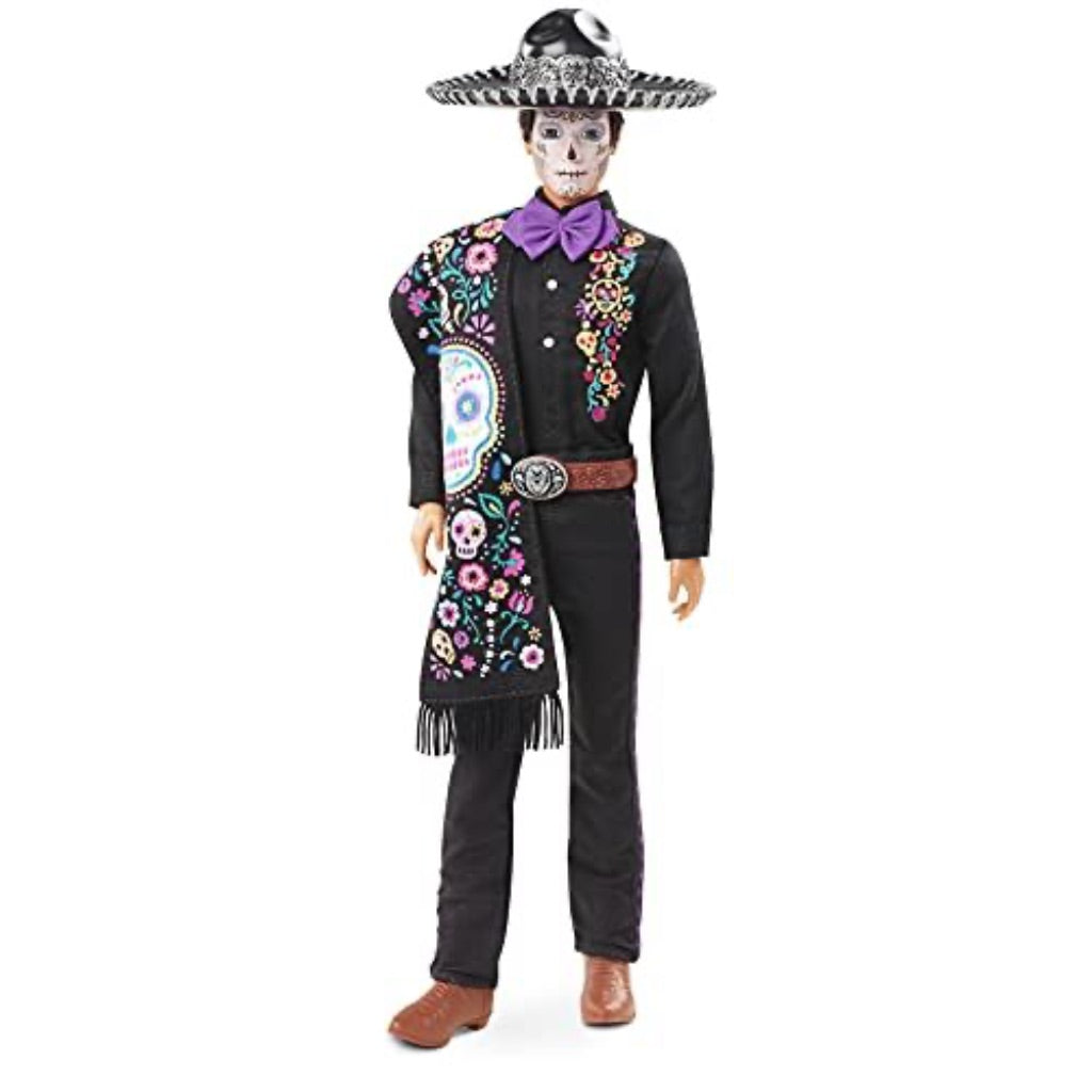 Barbie 2021 Dia De Muertos 2021 Ken Doll (12-in) Wearing Embroidered Shirt & Serape