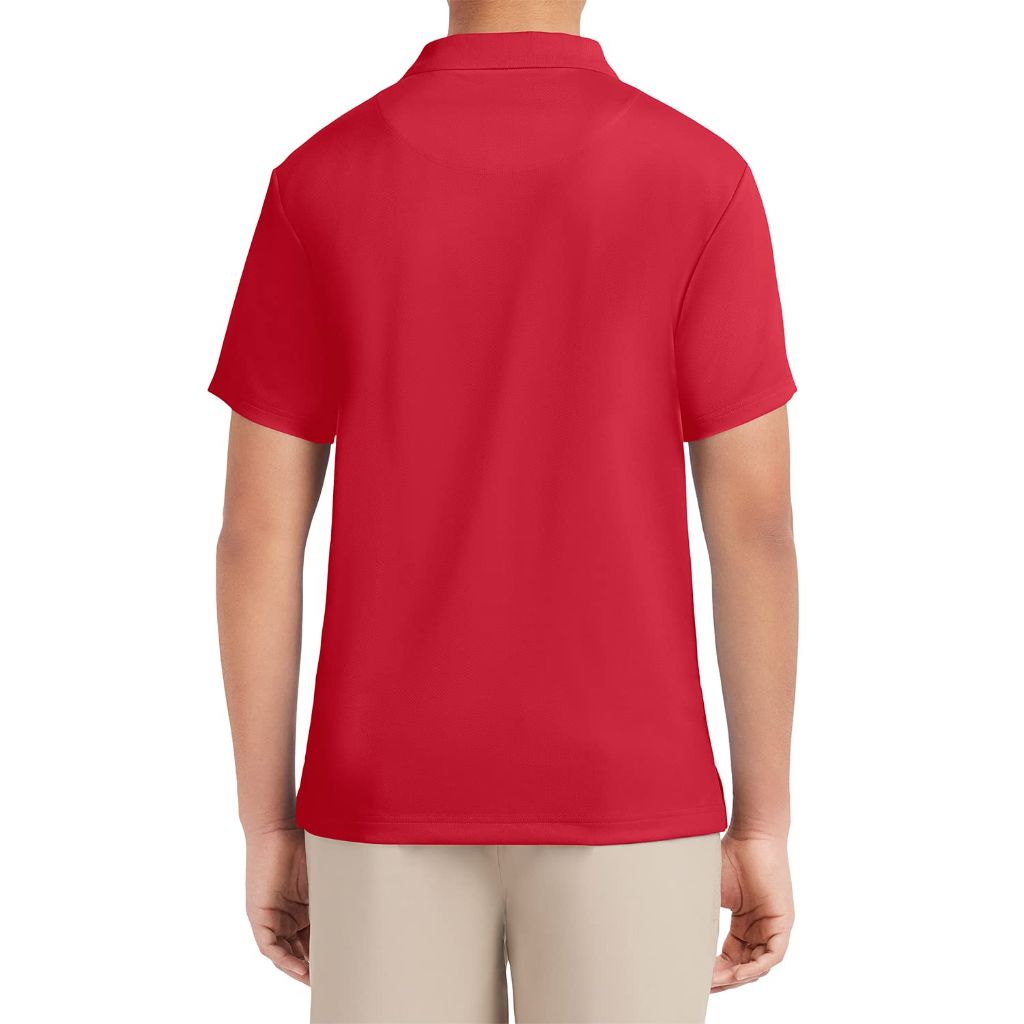 Izod Mens Short Sleeve Performance Polo Shirt, Red-646, 34-35  (Size S)