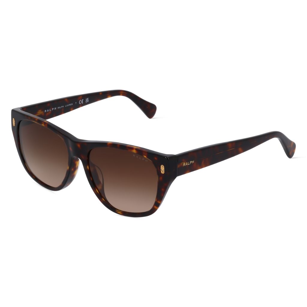 Ralph RA5303 U 500313 Sunglasses - Shiny Dark Havana Frame/ Brown Gradient Lenses