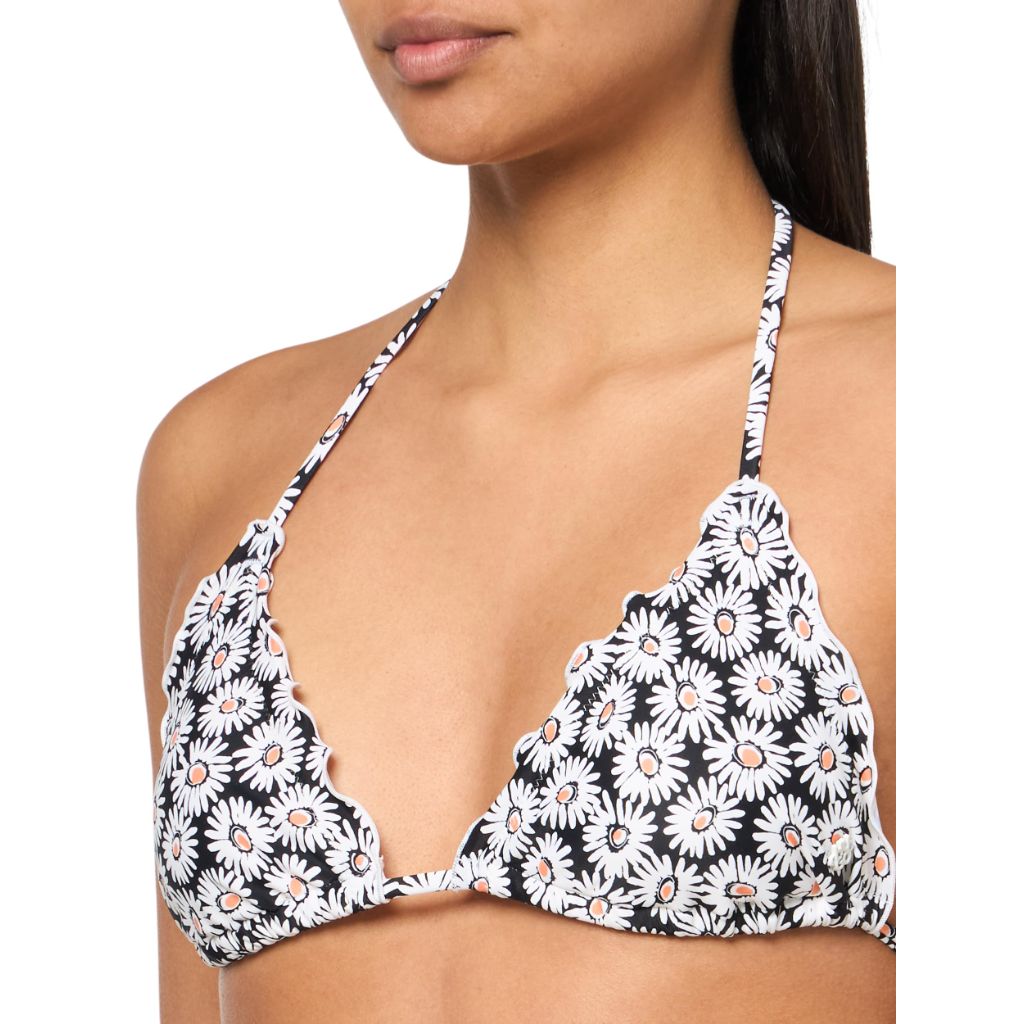 HUGO, Ruffle Triangle Swim Top, Happy Daisy, S