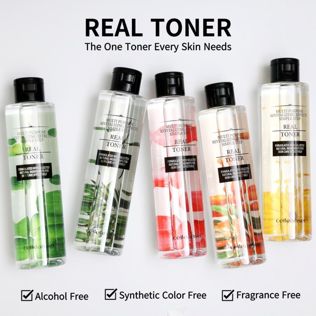 CELLEANSER Real Toner-Facial Toner with Rose Extract, 6.76 oz
