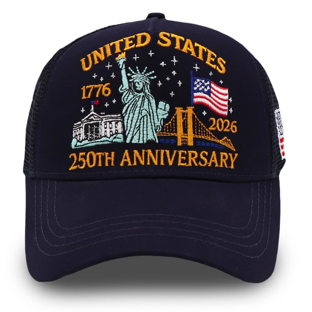 Lots duoler Anniversary USA Hat Embroidered Trucker Hat Patriotic Independence Day
