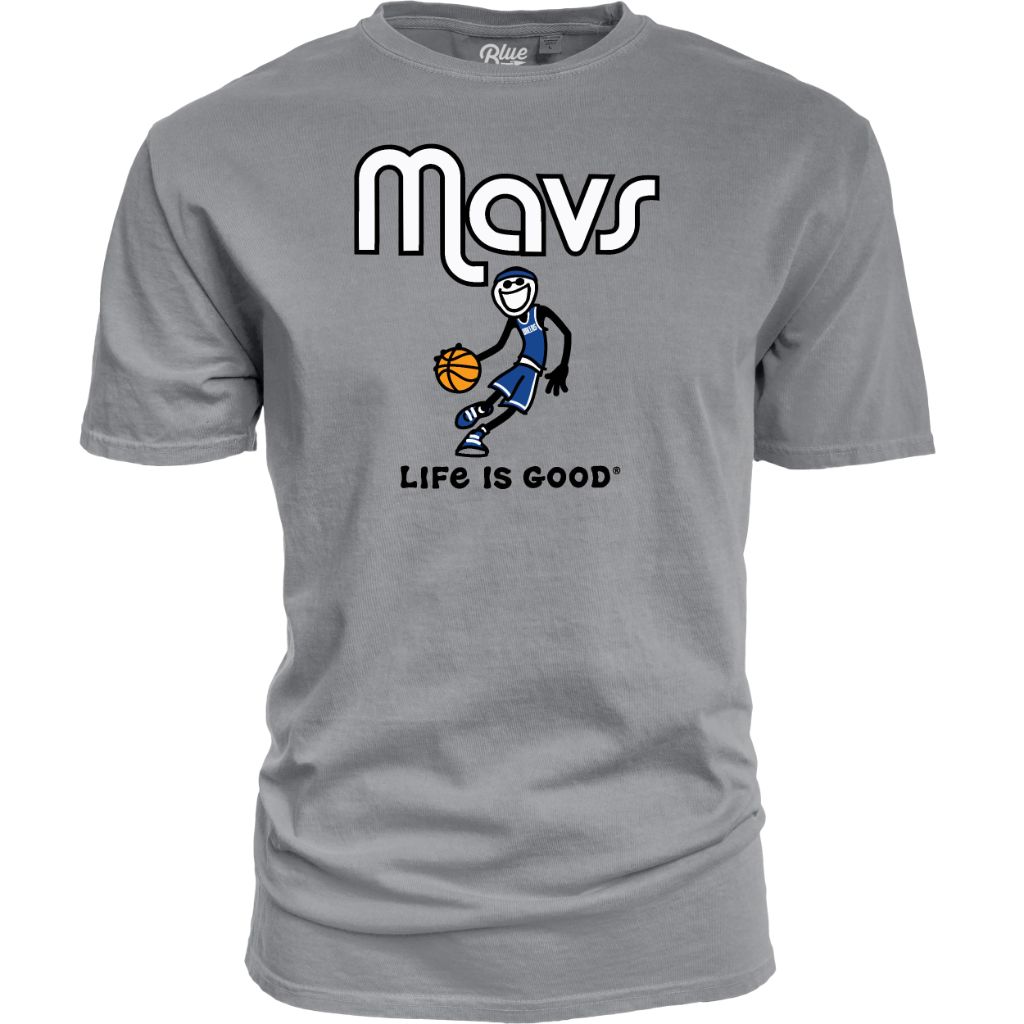 Life is Good  - Dallas Mavericks NBA Officially Licensed T-Shirt - Grey X-Large