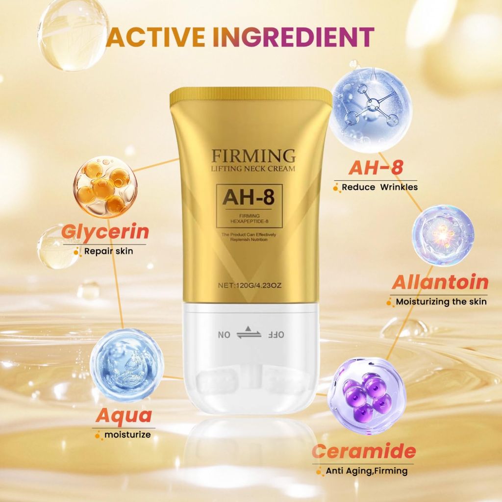 Betginq AH-8 Firming Neck Cream with Roller | 4.23fl oz