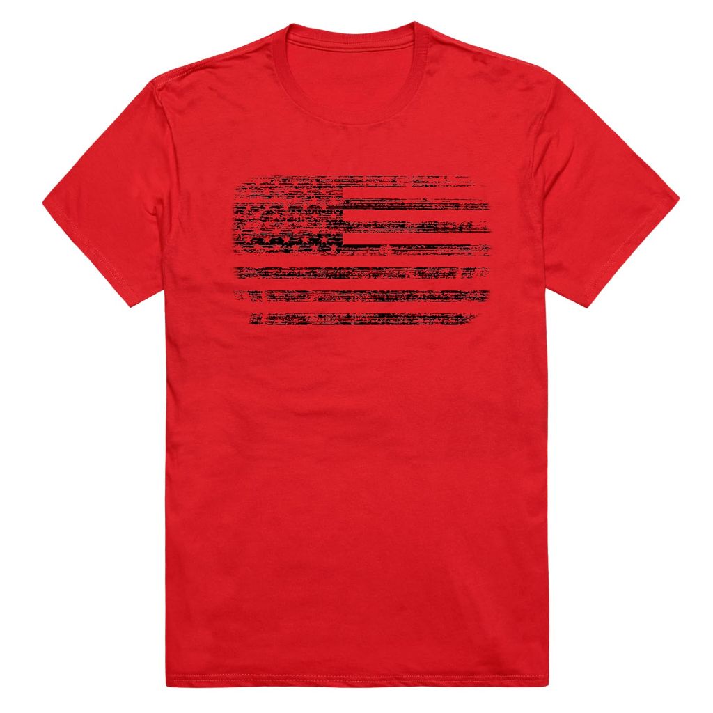 Distressed Tee, Red, Red, S
