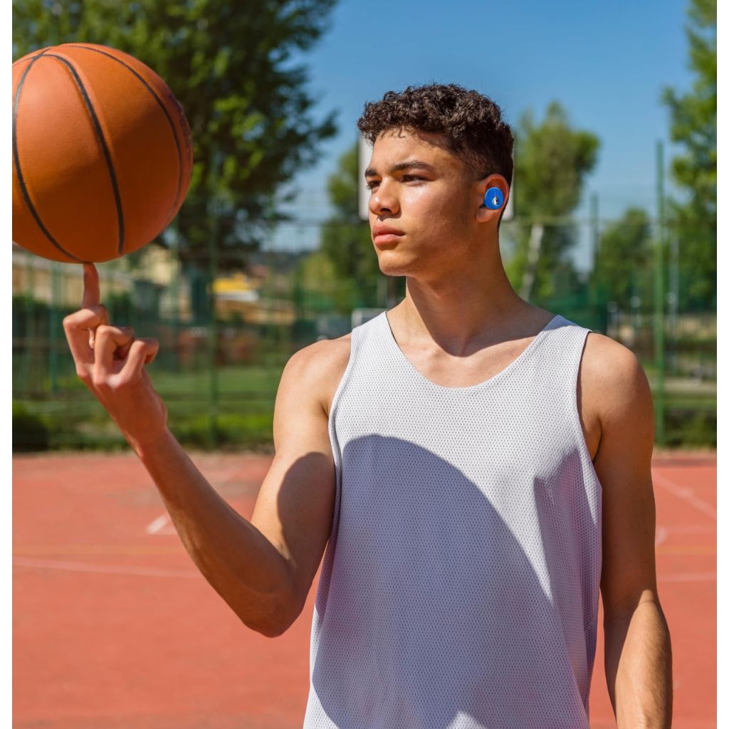 SOAR NBA Wireless Sport Earbuds: Comfortable Fit & Convenient Charging, Dallas Mavericks