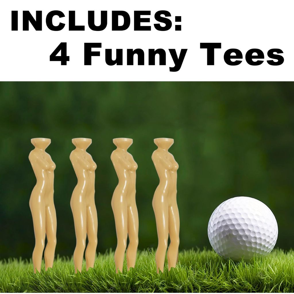 Bamveio Funny Titties Golf Trucker Hat, Adjustable Back - White