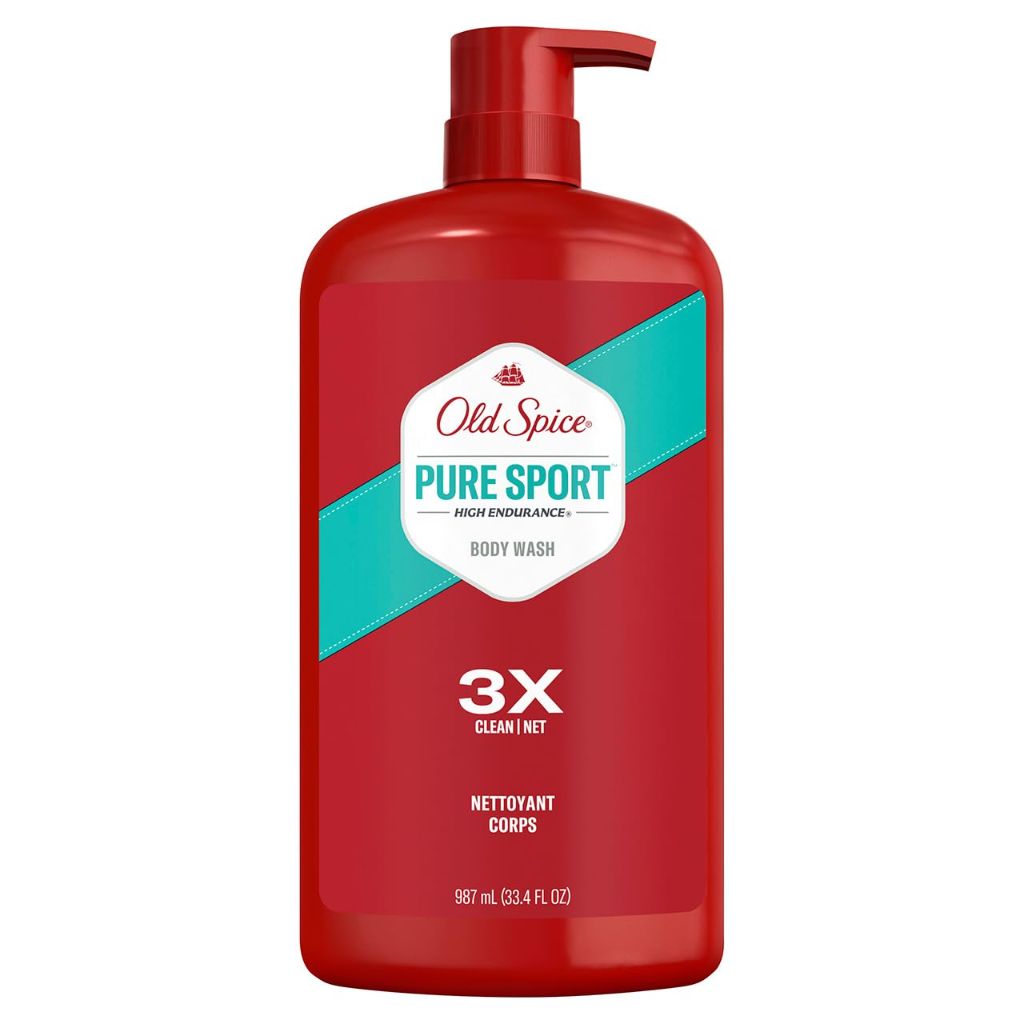 Old Spice High Endurance Pure Sport Scent Body Wash for Men, 30 Fluid Ounce