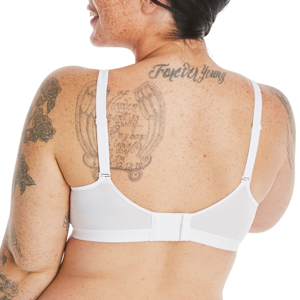 Hanes Women's X-Temp Foam Wirefree Bra, White, 3X